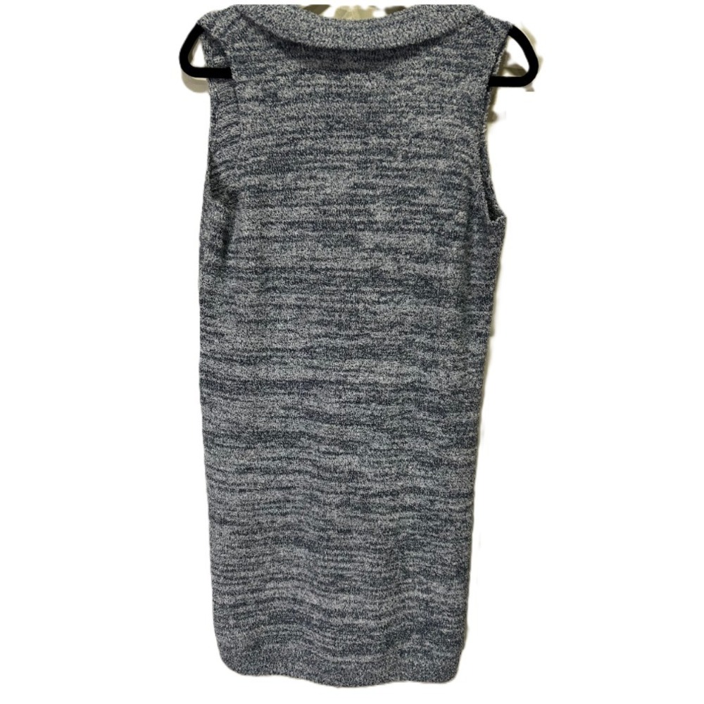 Softies Sleeveless Johnny Collar Lounge Dress Heather Indigo Small NEW - Picture 3 of 3